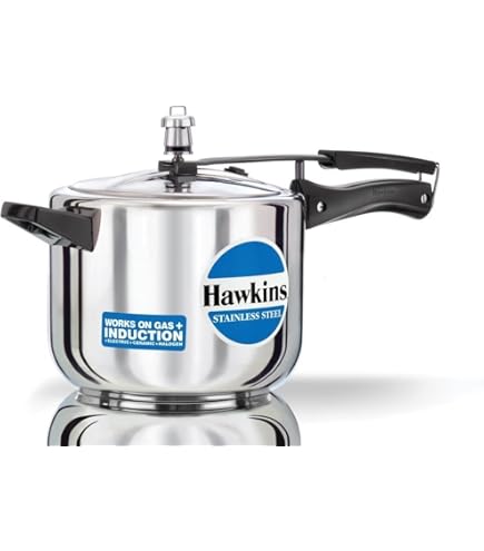 Amazon.com: Hawkins Stainless Steel 5.0 Litre Pressure Cooker